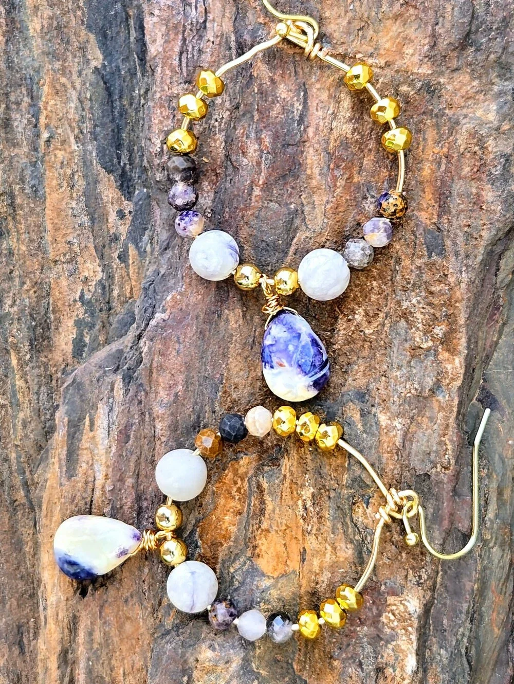 Artisan lot #tiffanyopalearrings